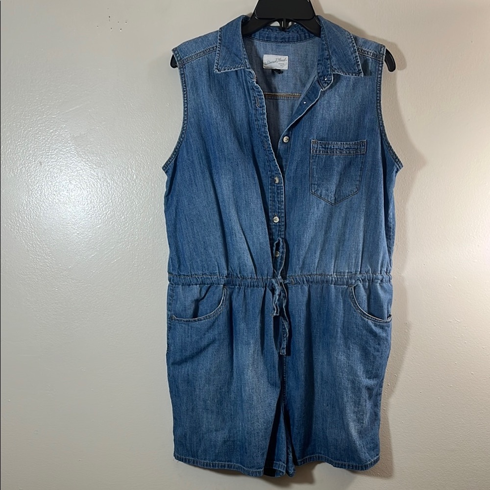 Universal Thread Casual Blue Denim Romper
